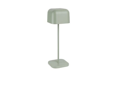  Olympia Lampe de table Lucca dôme carré sauge 300 mm 