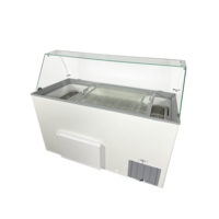 Ice cream display case with 8 ice cream tubs | 118x72x123 cm
