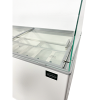 Ice cream display case with 8 ice cream tubs | 118x72x123 cm