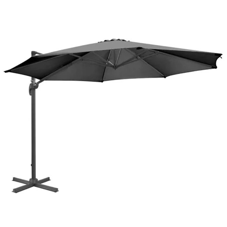 Parasol robuste Venice noir 3,5 m