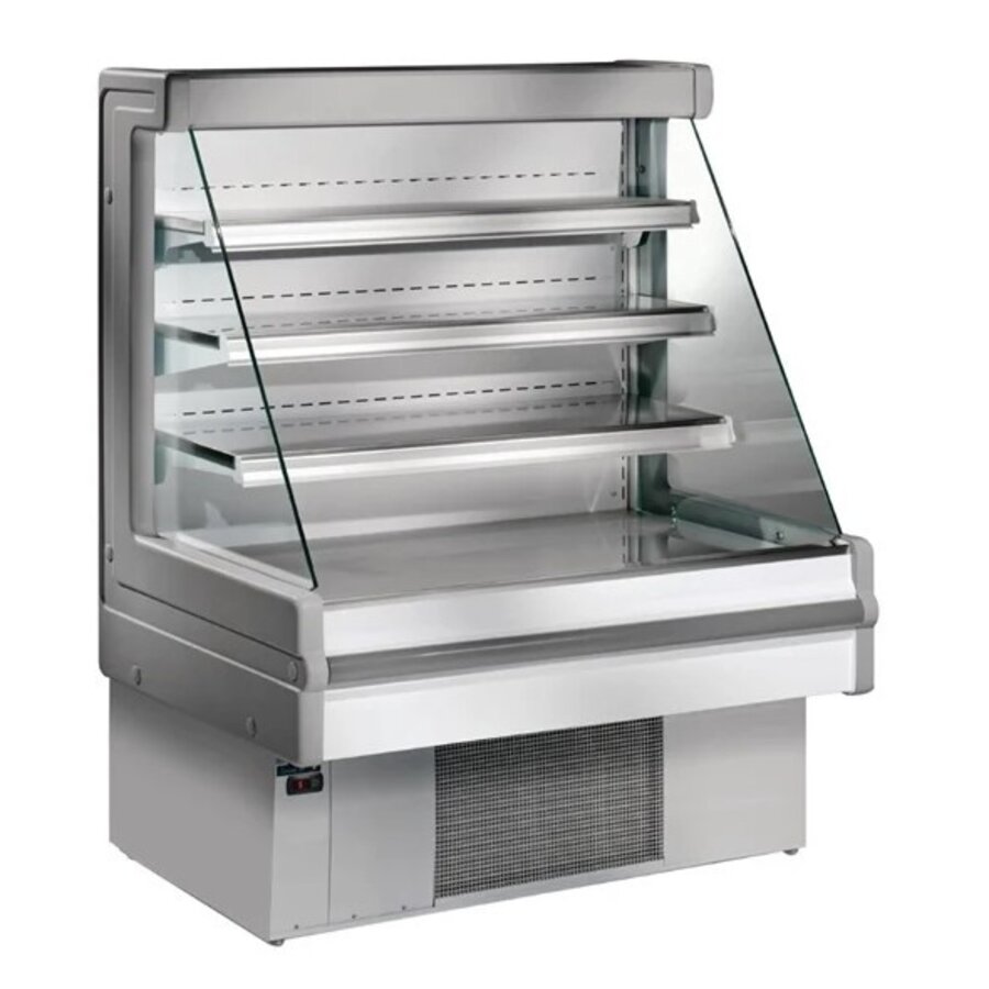 Mandy Multideck Display 100cm – Grey, LED, Low Profile
