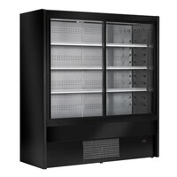 Zoin Cervinho Multi-Deck Refrigerated Display Case – 1200mm – Black – Sliding Doors & Energy Efficient