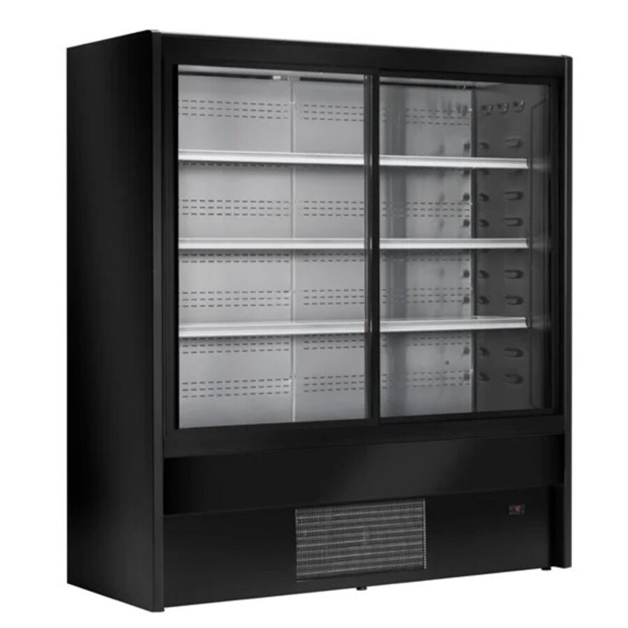 Cervinho Multideck 100cm – Black, Sliding doors, LED