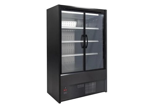  Zoin Cervinho Multideck Refrigerated Display Case – 120cm, Black, Doors 