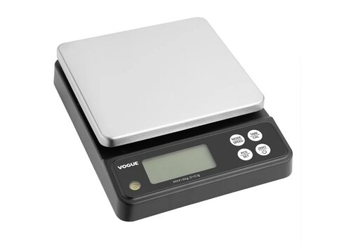  Vogue Wasserdichte Präzisionswaage 5kg – Edelstahlplattform | Vogue 