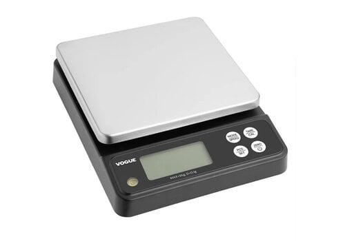  Vogue Waterdichte precisieweegschaal 5 kg – RVS platform | Vogue 
