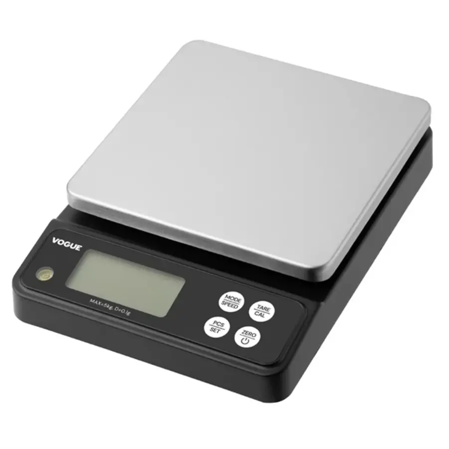 Waterdichte precisieweegschaal 5 kg – RVS platform | Vogue
