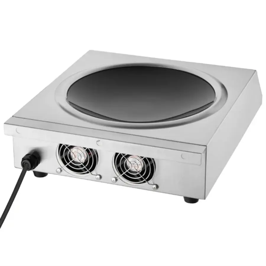 Buffalo Inductiewok 3 kW – Energiezuinig & RVS | Professioneel