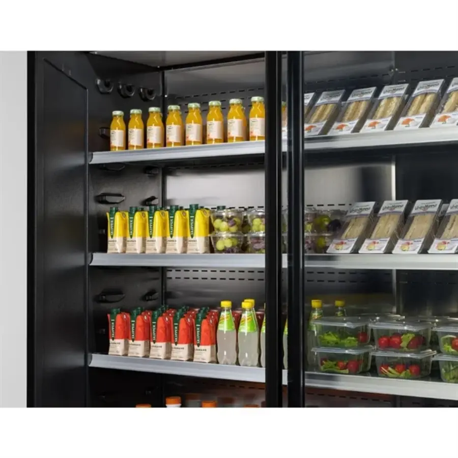 Cervinho Multideck 100cm – Black, Sliding doors, LED