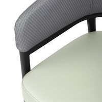 Meridian Interior Stühle Pistaziengrau – 2er Set bequeme Esszimmerstühle für den Innenbereich
