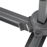 Venice Parasol Zwart 3,5m – Robuust, UV-bestendig & 360° Draaibaar