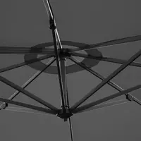Venice Parasol Black 3.5m – Robust, UV-resistant & 360° Rotatable