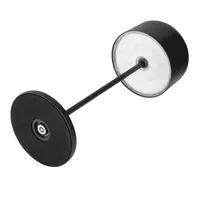 Lampe de table sans fil avec dôme rond noir – Rechargeable et à intensité variable – Hauteur 300 mm