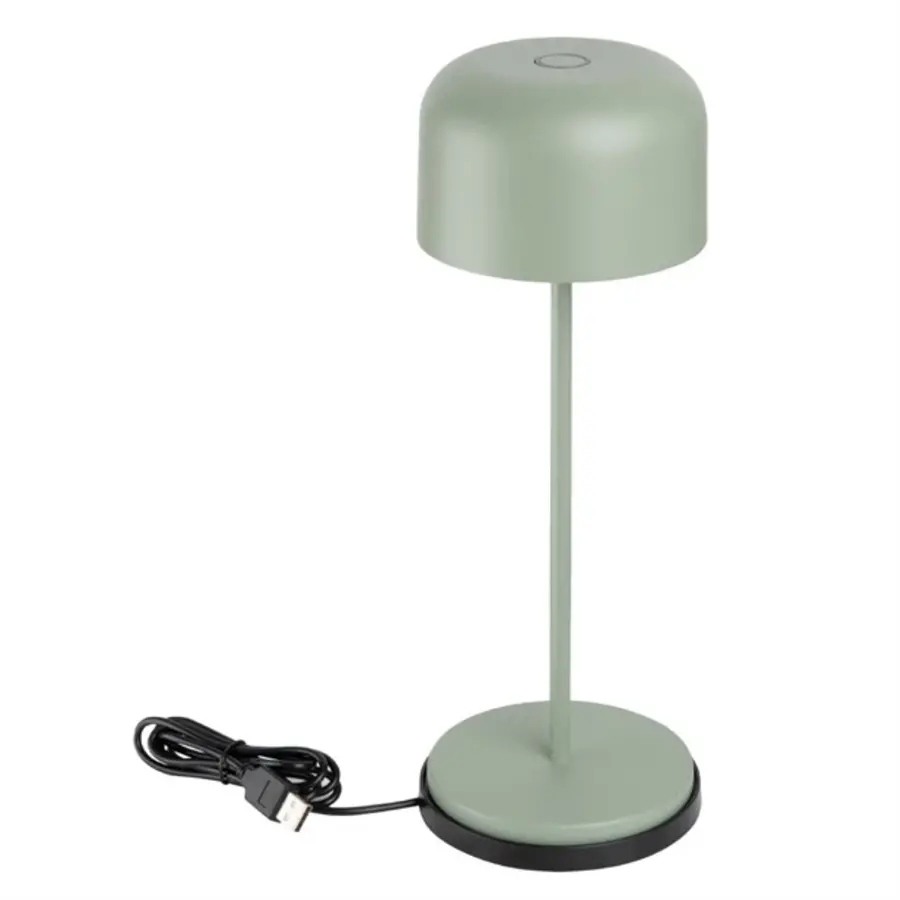 Lampe de table ronde dôme Sage – Rechargeable, à intensité variable et sans fil – 300 mm
