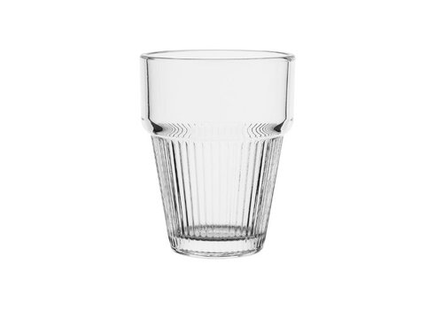  Olympia Stapelbare Trinkgläser mit Rippenmuster, 150 ml (6er-Pack) 