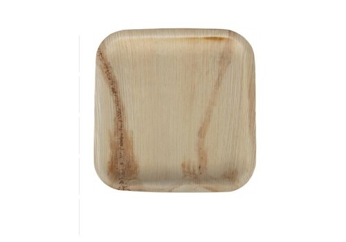  Fiesta  compostable Palmblad Borden Vierkant 200mm (Pakket Van 100) 