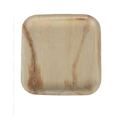  Fiesta  compostable Palmblad Borden Vierkant 200mm (Pakket Van 100) 