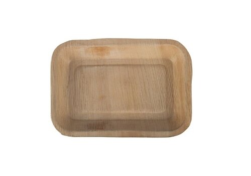  Fiesta  compostable Diepe Palmblad Borden Rechthoekig 250mm (100 stuks) 
