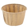 Sier disponables Souffléschale (FSC®-Papier) rund braun 1,25oz / 37ml ø50 x h31mm (Karton 200)