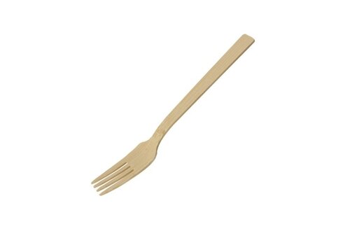  Sier disponables Gabel Bambus 170 mm (Karton 50) 