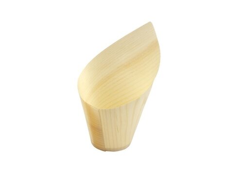  Sier disponables Wooden cup "oblique" 22cl. (FSC®) ø70 x h137/70mm (box 30) 