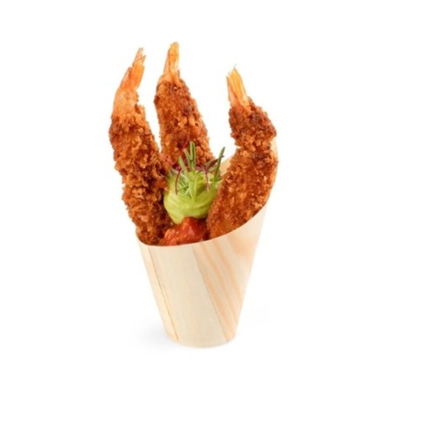 Holzbecher "schräg" 22cl. (FSC®) ø70 x h137/70mm (Karton 30)