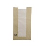Fiesta  compostable Broodzakken met Glasine Venster 320x180x40mm (stuks 1000)