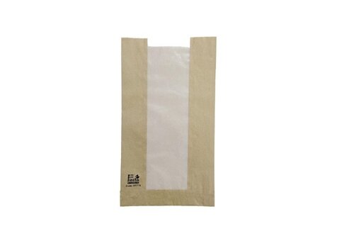  Fiesta  compostable Sacs à pain avec fenêtre en verre 320 x 180 x 40 mm (1 000 pièces) 