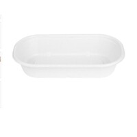 Kompostierbarer ovaler Behälter 850ml – 100 Stück – Bagasse