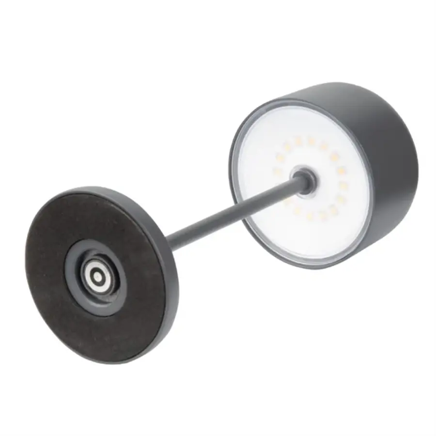 Siena Tafellamp Ronde Koepel Grijs 200mm