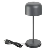 Lampe de table Siena ronde à dôme gris 200 mm