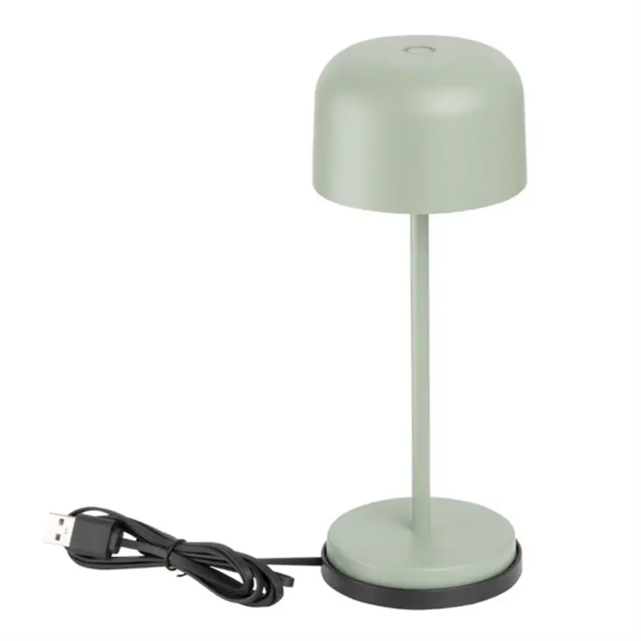 Lampe de table Siena dôme rond sauge 200 mm