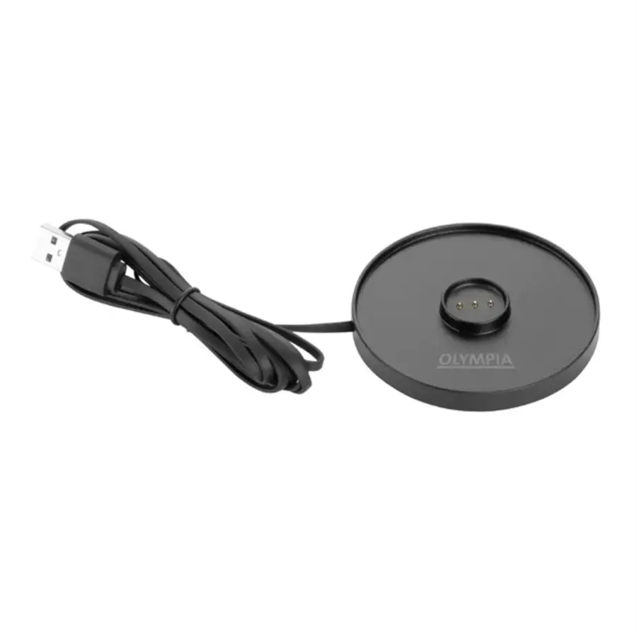 Lampe de table Siena ronde noire 200 mm