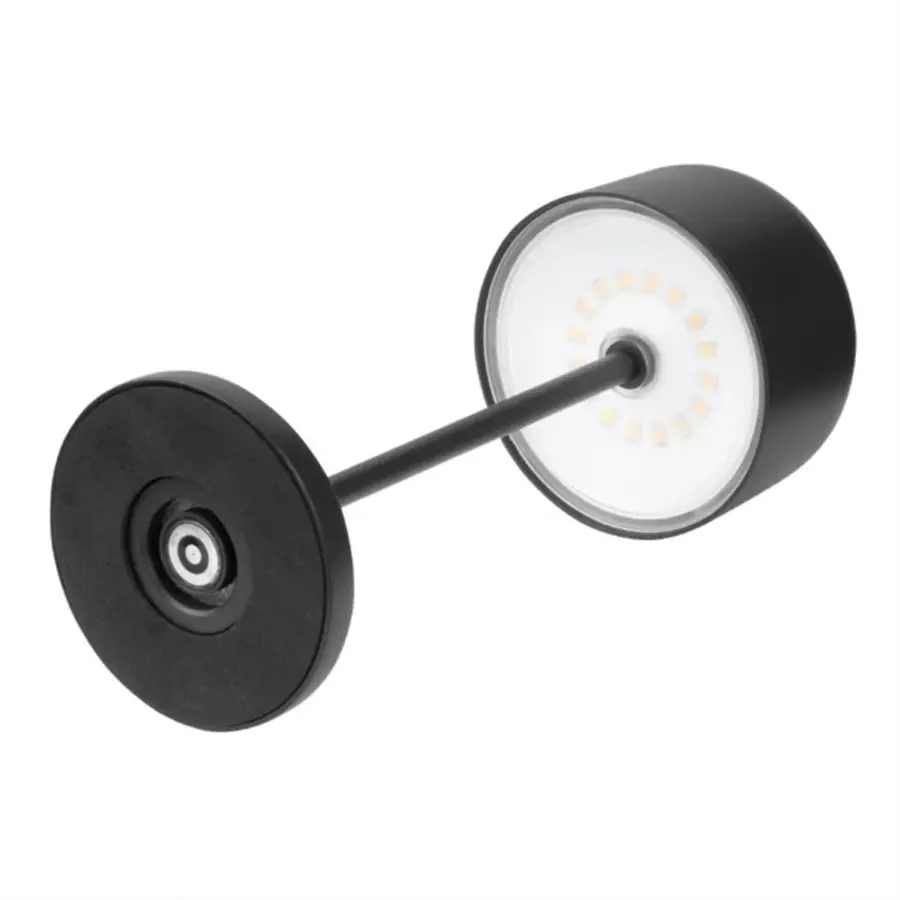 Lampe de table Siena ronde noire 200 mm