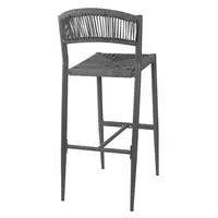 Eden PE woven rattan outdoor bar stools anthracite (2 pieces)