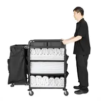 Kompakter Reinigungswagen | 1125 (H) x 1110 (B) x 490 (T) mm