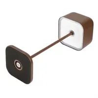 Lucca Table Lamp Square Dome Chestnut 300mm