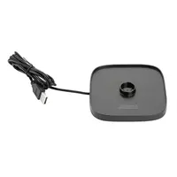 Lampe de table carrée noire – Intensité variable, sans fil et rechargeable – 300 mm