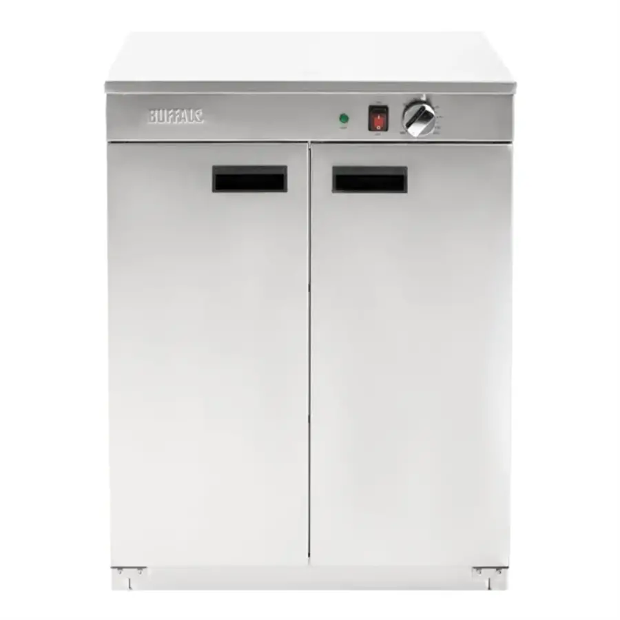 RVS Bordenwarmer 85x60x60cm – Zilver – 3 Planken - 120 borden