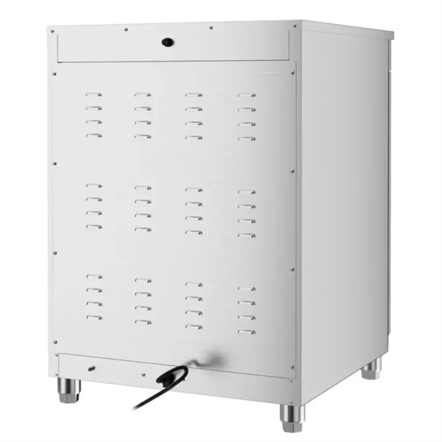 RVS Bordenwarmer 85x60x60cm – Zilver – 3 Planken - 120 borden