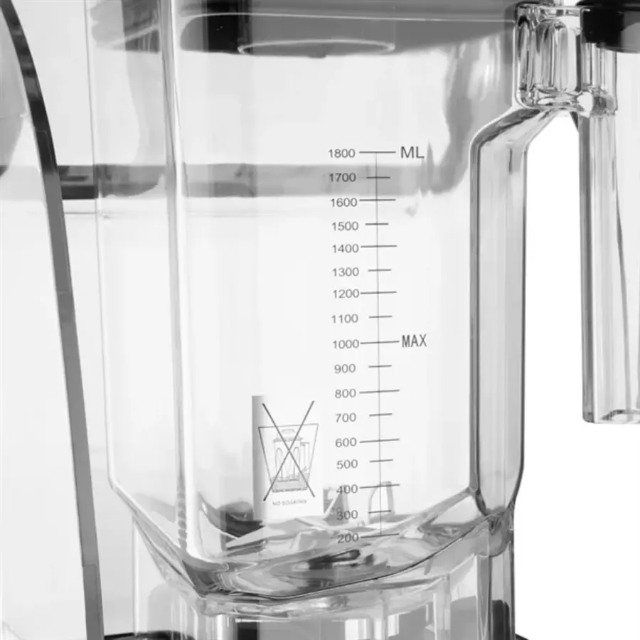 Digitale Stille Bar Blender | 1,8 L | RVS | 48,7 x 24,6 x 27,1cm