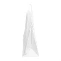 Recycelbare weiße Papiertragetasche mit gedrehtem Griff – Groß 255 x 305 mm – Packung mit 250 Stück