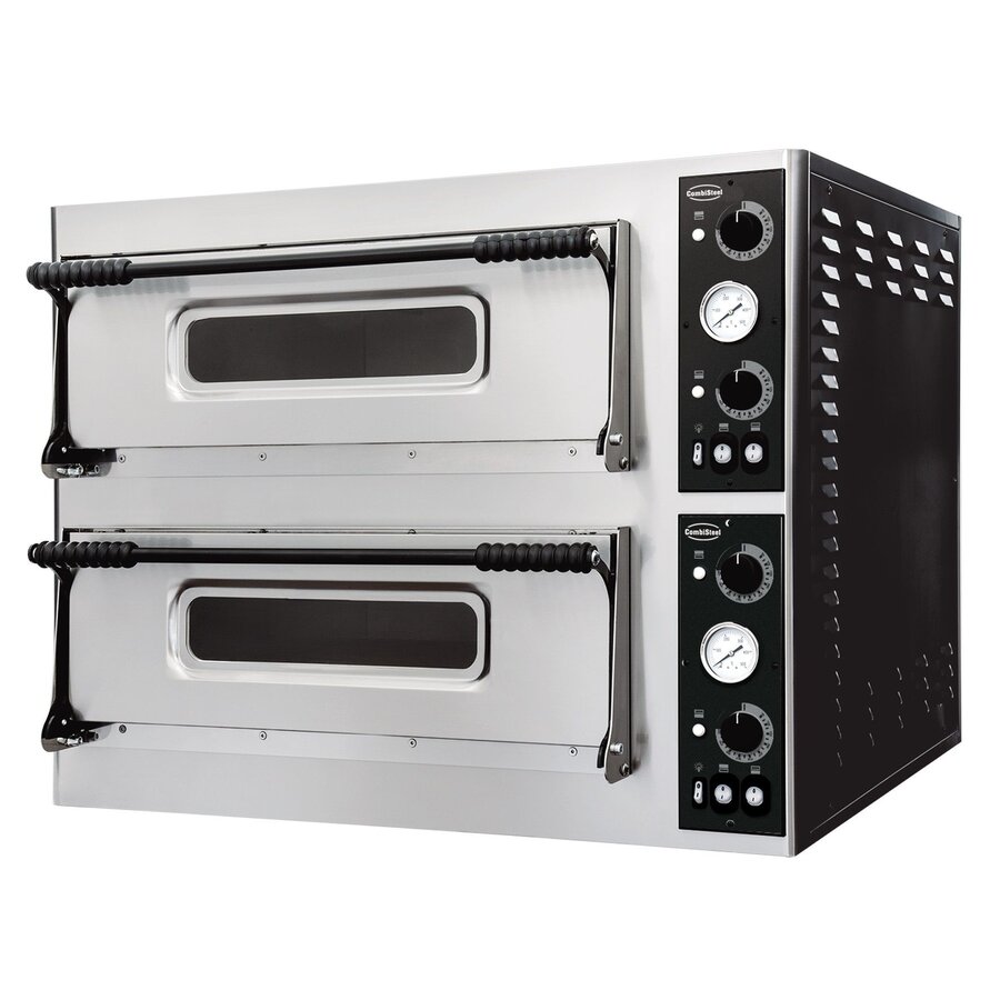 Professional electric pizza oven – Double 2 x 4 Ø32 cm – For intensive use in pizzerias
