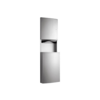 Handtuchspender mit Abfallbehälter – Edelstahl – Einbaumodell – 1430 mm – Satiniertes Finish