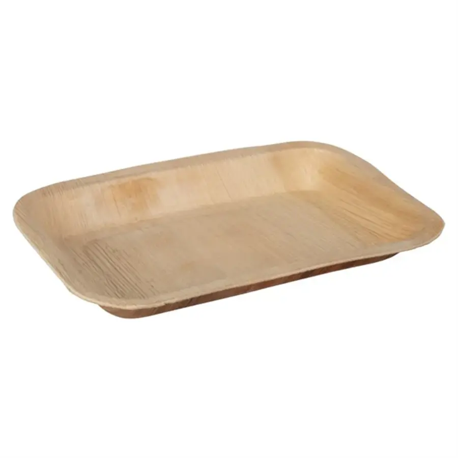 Diepe Palmblad Borden Rechthoekig 250mm (100 stuks)