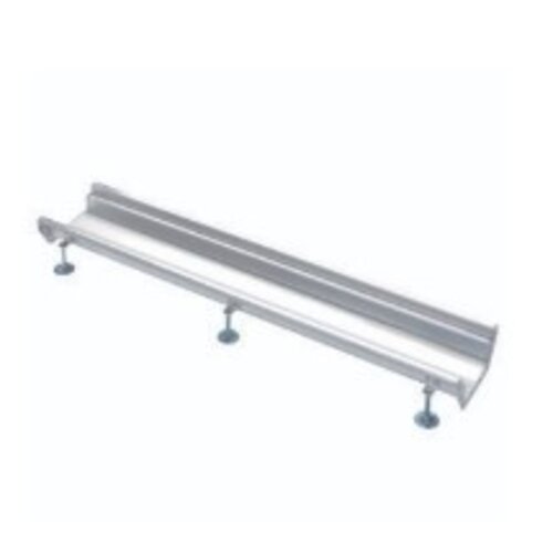  HorecaTraders Gouttière industrielle 1500x200mm en acier inoxydable, sans grille 