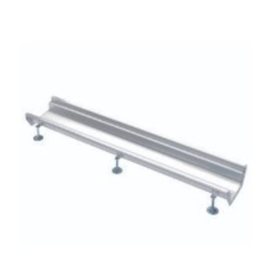 Gouttière industrielle 500x200mm Gouttière industrielle en acier inoxydable sans grille