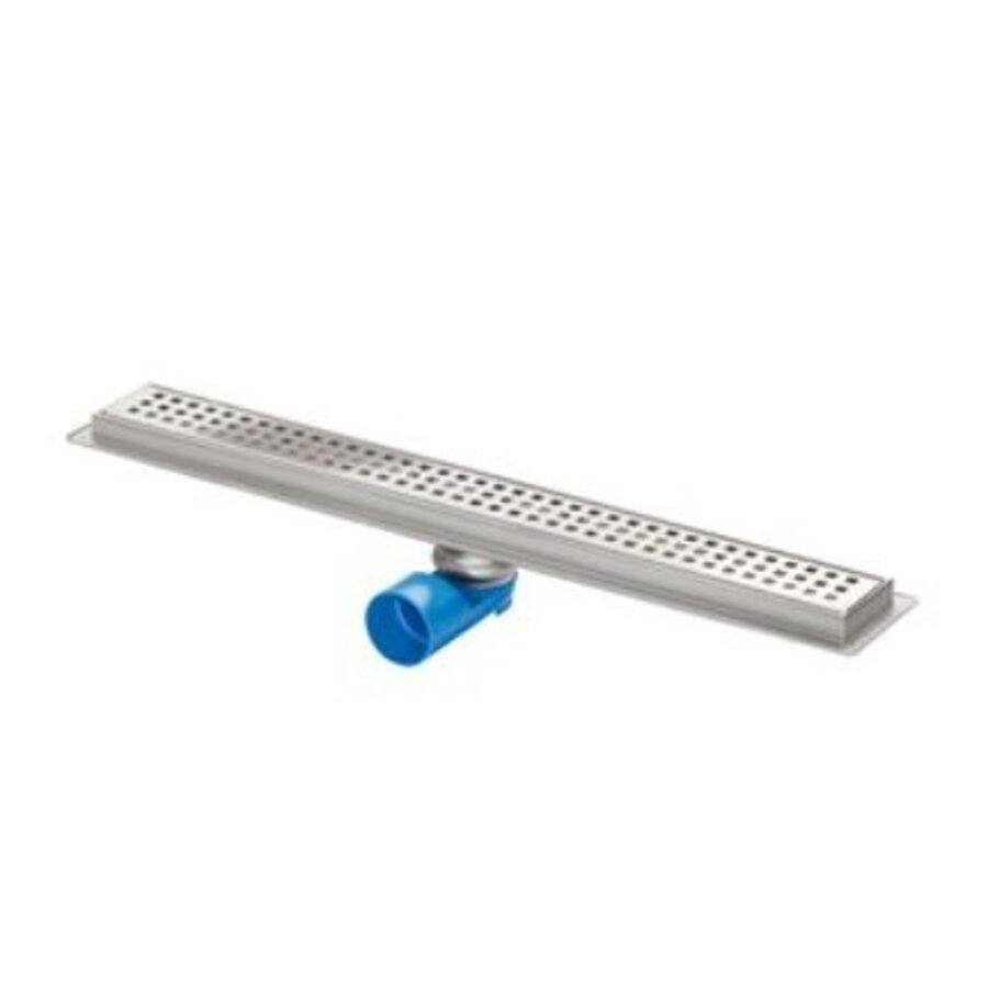 Premium Line Duschrinne Edelstahl 1200x70mm ZU./OU. Standard Edelstahlrost inkl. Geruchsverschlussadapter (RSA)
