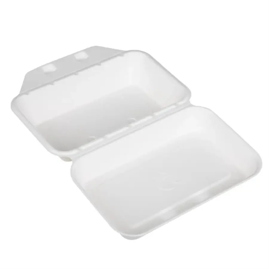 Contenants alimentaires en bagasse 9 x 6 po (200 pièces)