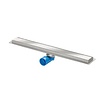 HorecaTraders Premium Line douchegoot rvs 1200x70mm ZU./OU. blind rvs rooster incl. reukslotadapter (RSA)